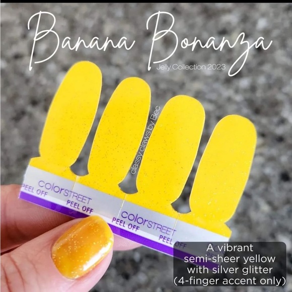 Color Street Makeup Brand New Color Street Banana Bonanza Accent